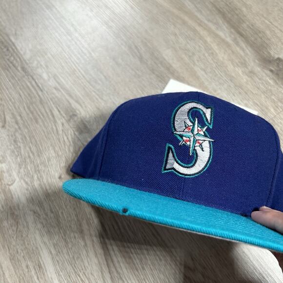 Vintage American Needle Seattle Mariners Hat Snapback MLB Baseball Blue Cap - Picture 6 of 9